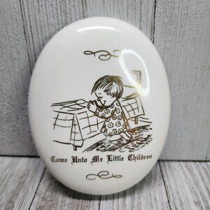 Jessica Collection Signed - Home Unto Me Little Children 1990 Bathroom Decor USA